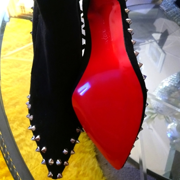 Shoes - Red spike Ankle booties